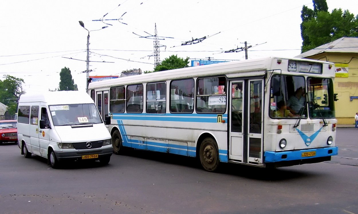 Odessa region, Mercedes-Benz Sprinter W901/W902 208D Nr. 022-79 ОА; Odessa region, LiAZ-5256.00 Nr. 020-47 ОА