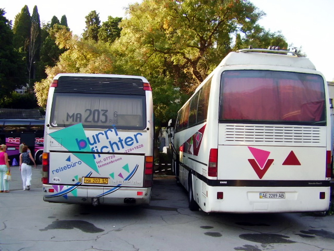 Ростовская область, Neoplan N316Ü Transliner № МА 203 61; Днепропетровская  область, (модель неизвестна) № AE 2289 AB — Фото — Автобусный транспорт