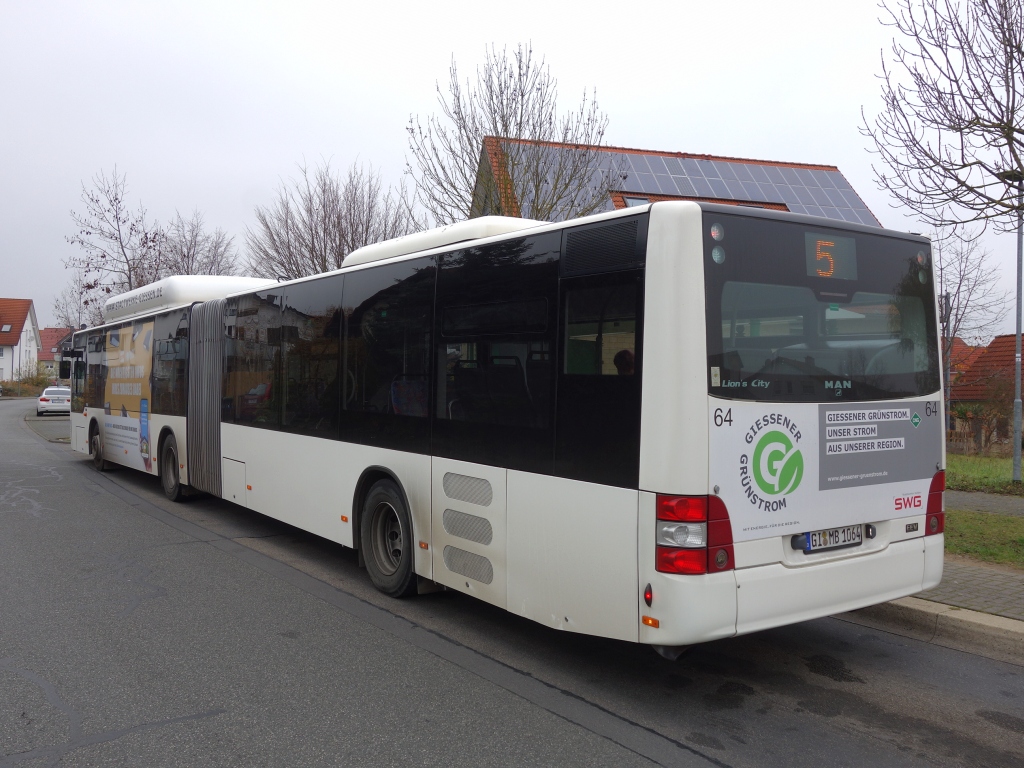 Гессен, MAN A23 Lion's City G NG313 CNG № 64