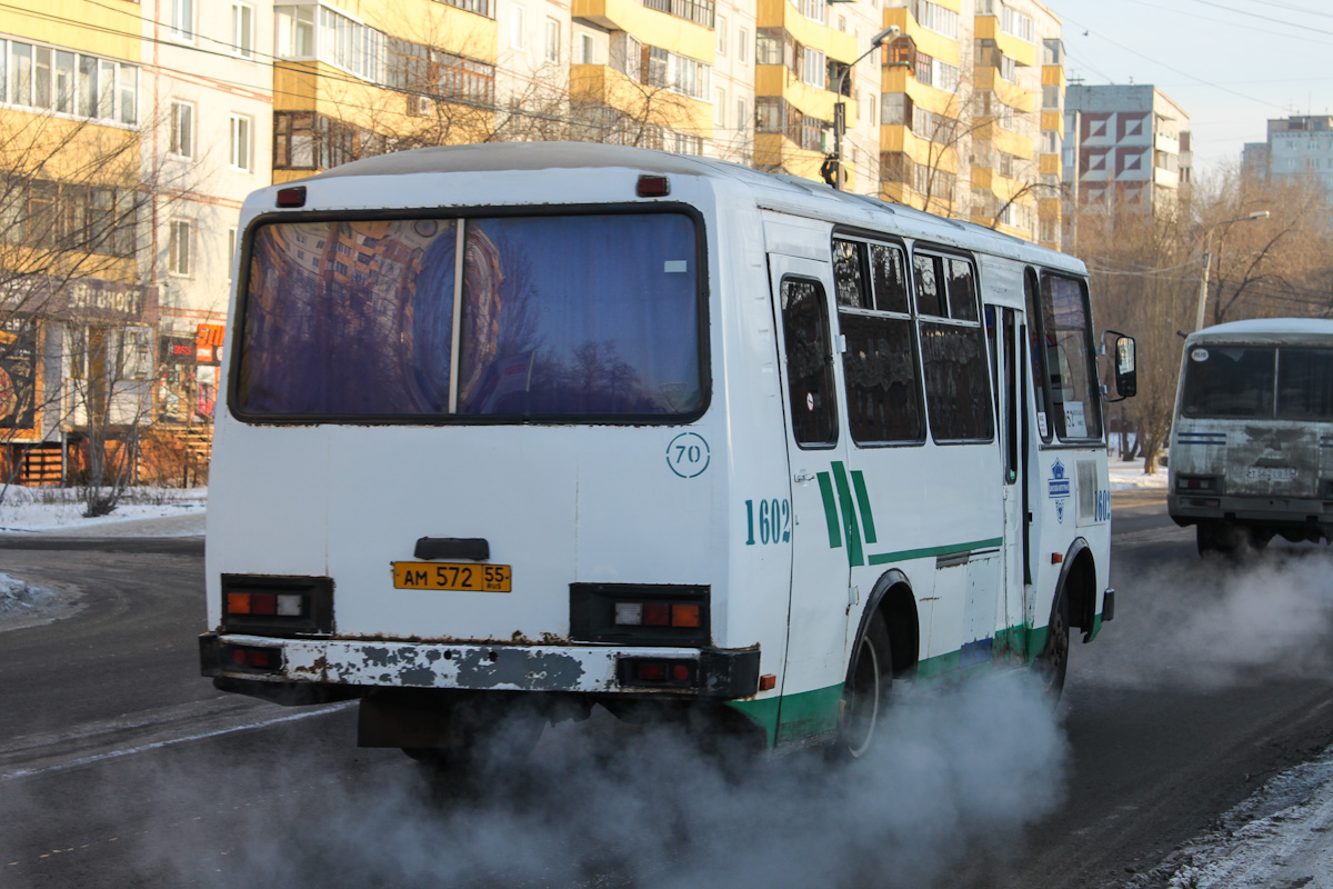 Омская область, ПАЗ-32053 № 1602