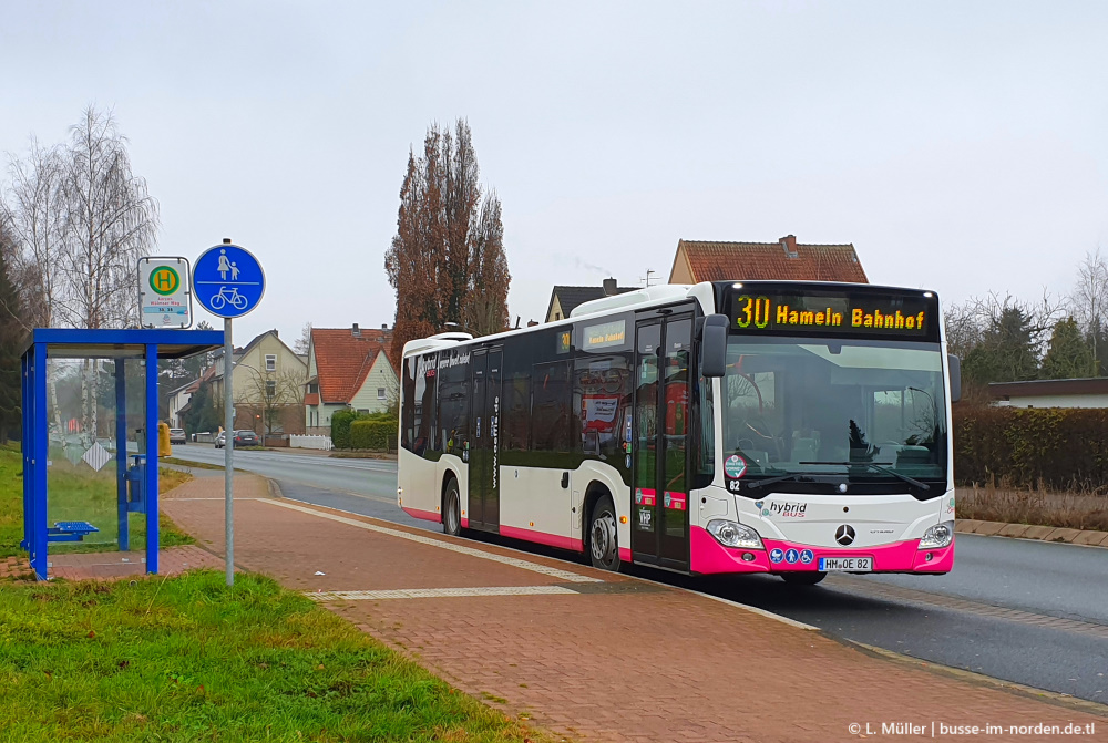 Нижняя Саксония, Mercedes-Benz Citaro C2 hybrid № 82