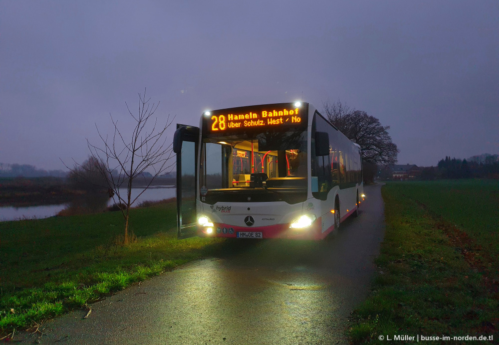 Нижняя Саксония, Mercedes-Benz Citaro C2 hybrid № 82