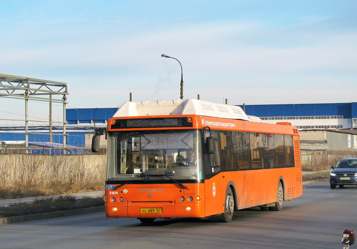 Нижегородская область, ЛиАЗ-5292.67 (CNG) № 21474