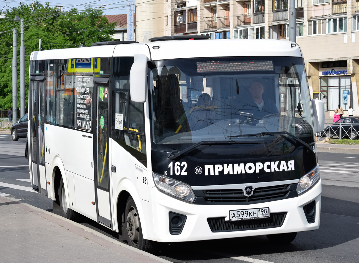 Санкт-Петербург, ПАЗ-320435-04 "Vector Next" № 831