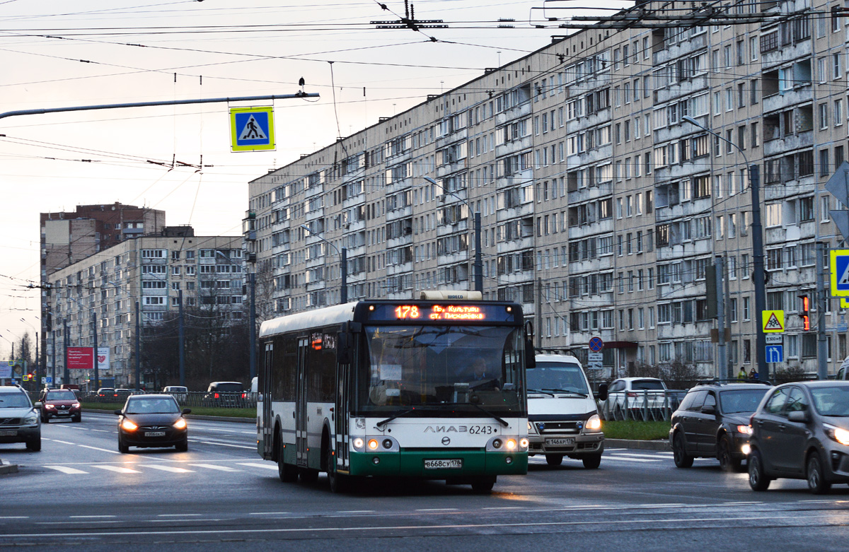 Санкт-Петербург, ЛиАЗ-5292.60 № 6243