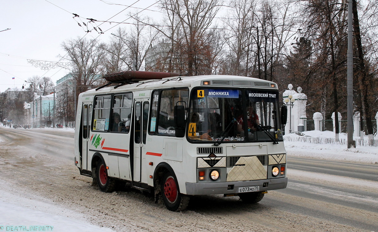 Томская область, ПАЗ-32054 № Е 073 МО 70