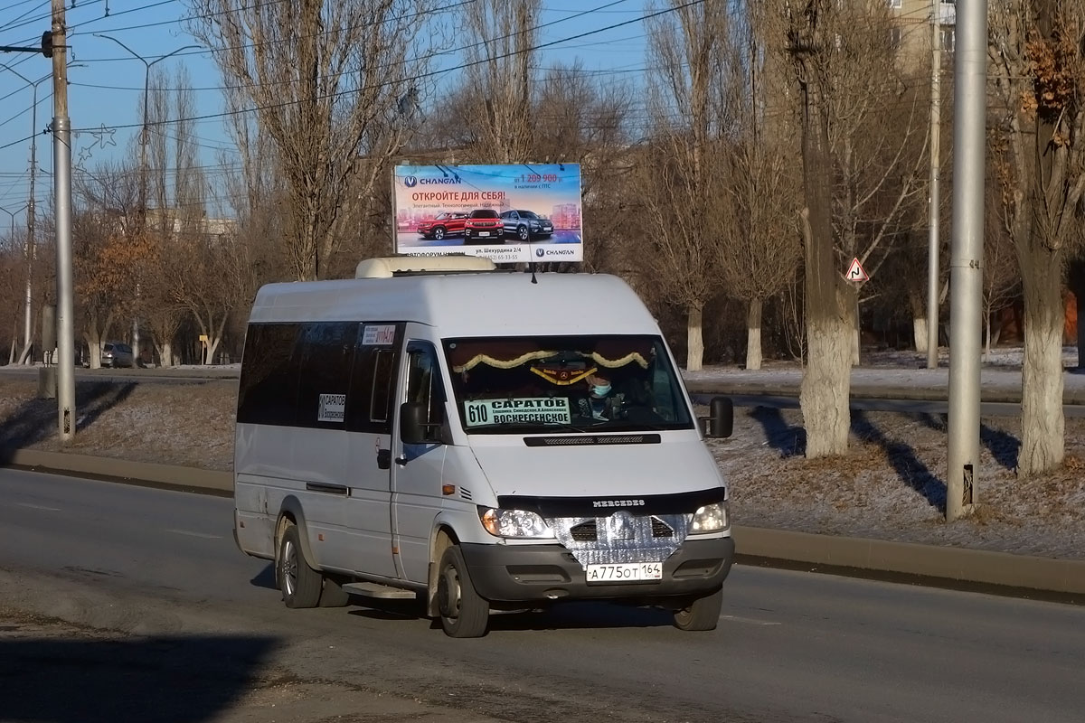 Саратовская область, Луидор-223204 (MB Sprinter Classic) № А 775 ОТ 164 —  Фото — Автобусный транспорт