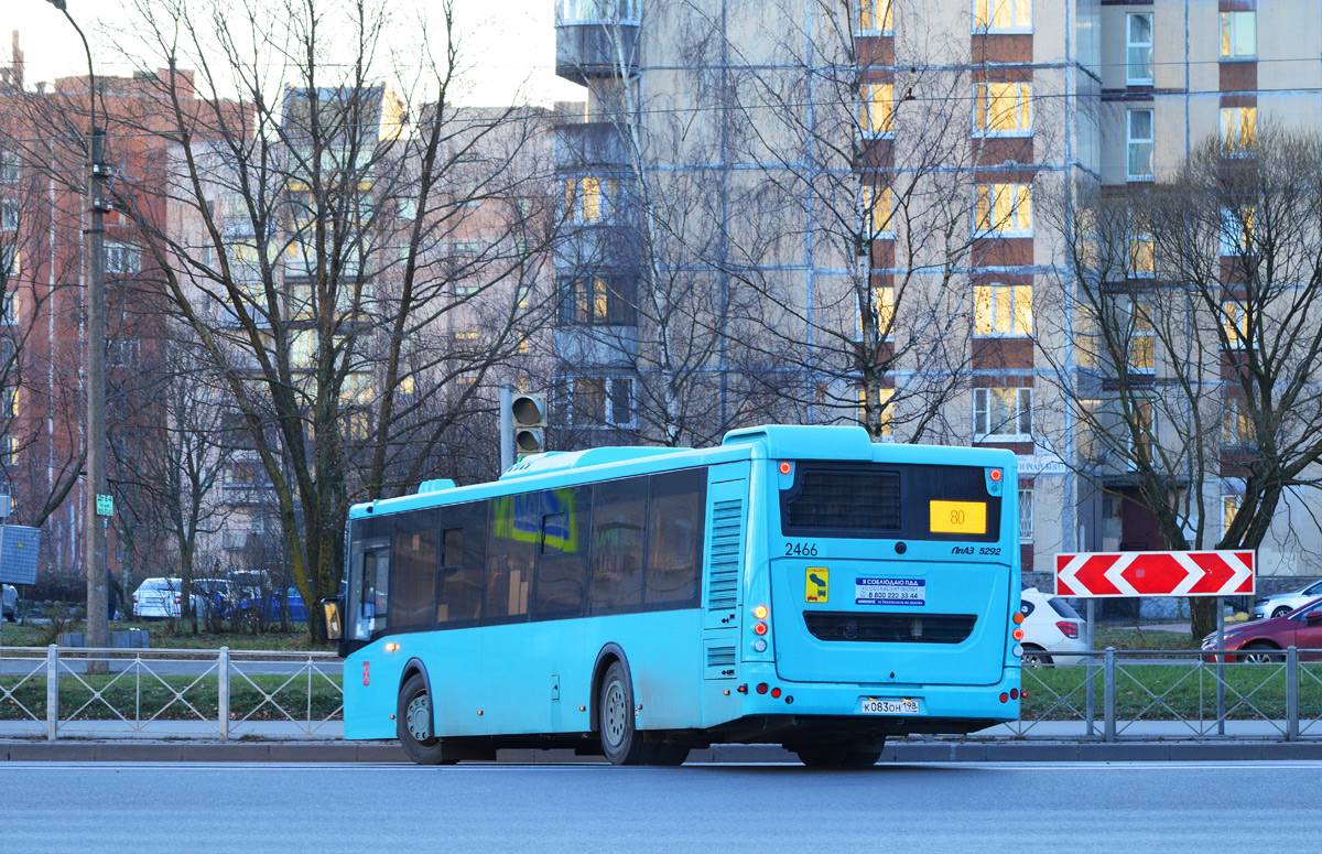 Санкт-Петербург, ЛиАЗ-5292.65 № 2466