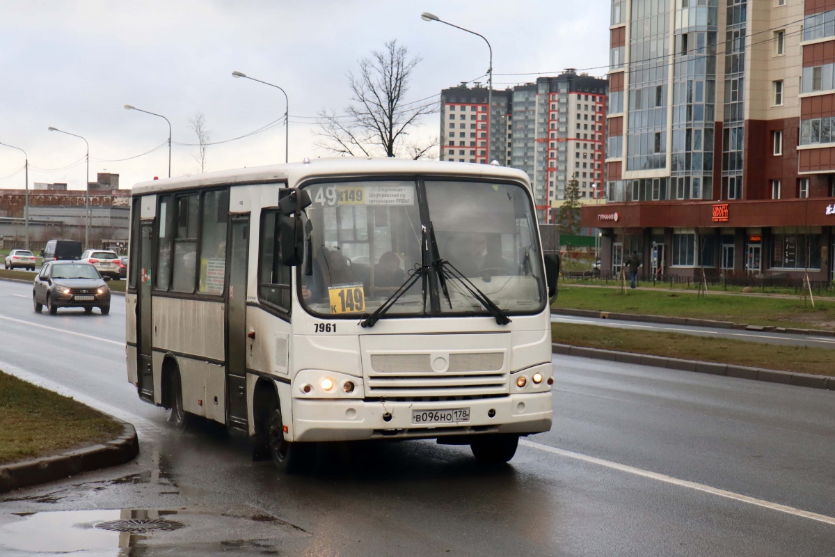 Санкт-Петербург, ПАЗ-320402-05 № 7961