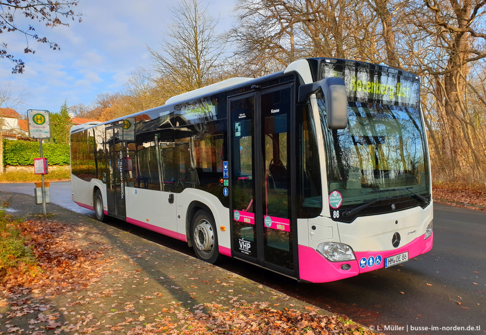 Нижняя Саксония, Mercedes-Benz Citaro C2 hybrid № 86