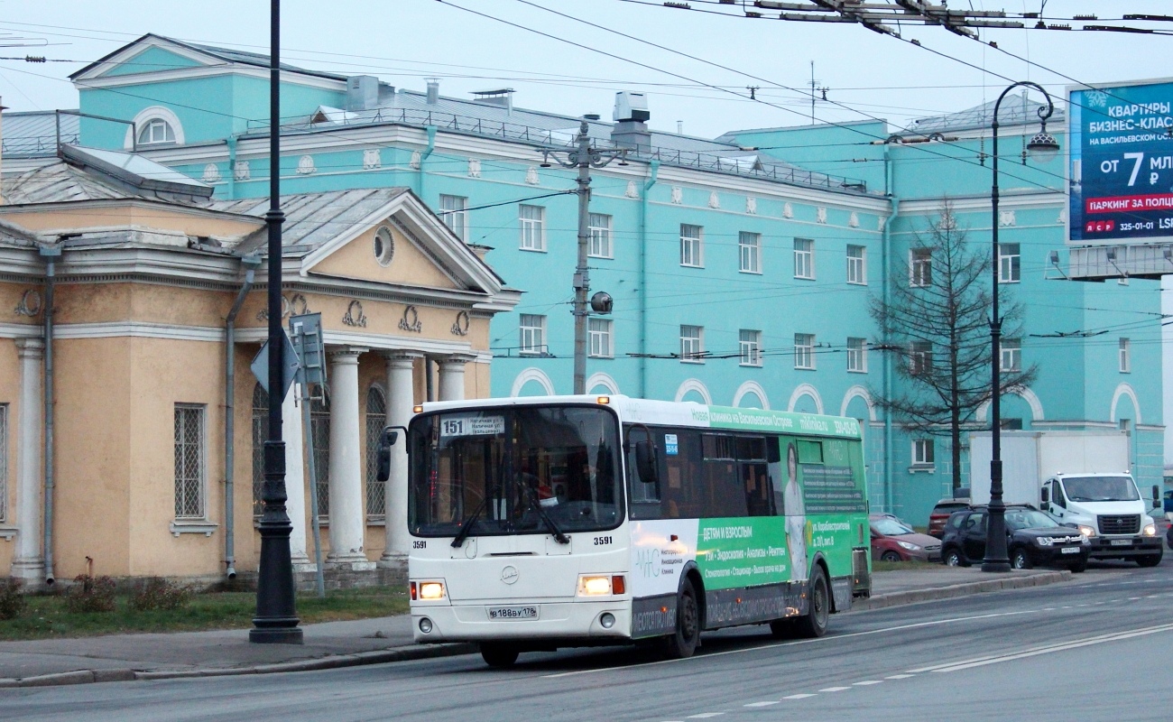 Санкт-Петербург, ЛиАЗ-5293.53 № 3591