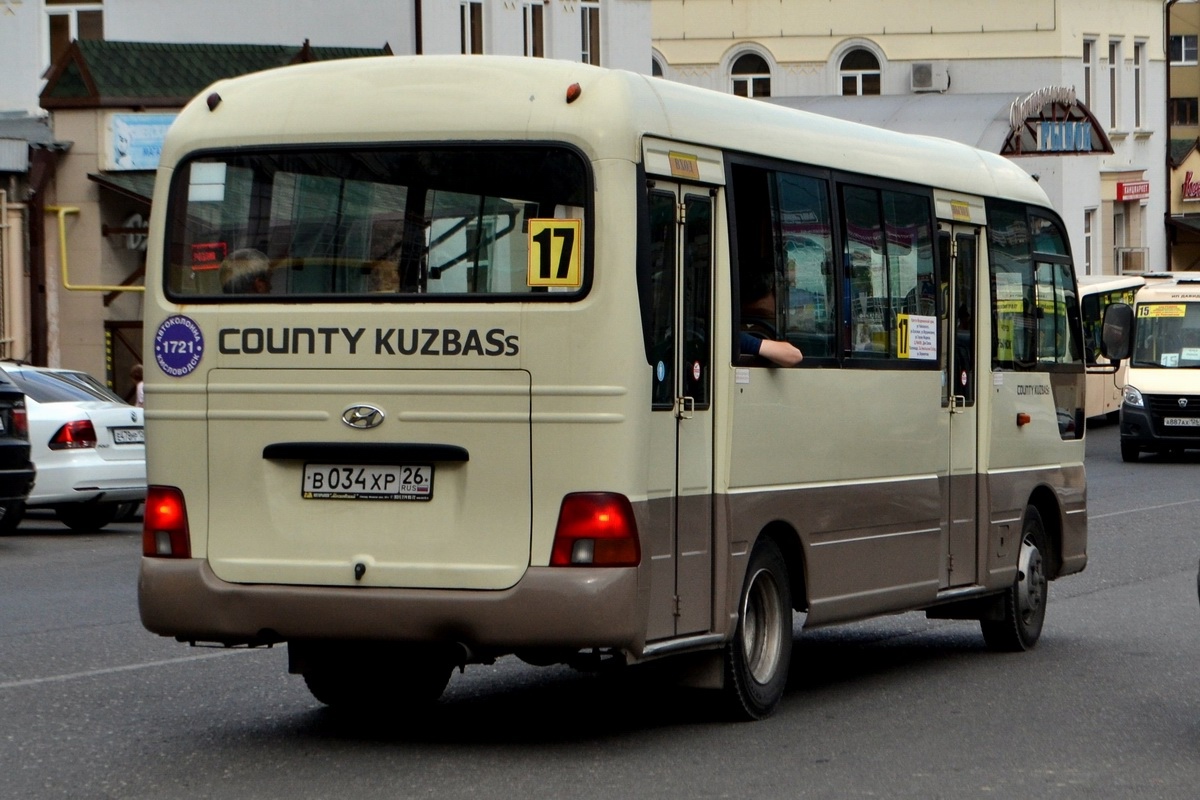 Ставропольский край, Hyundai County Kuzbass № В 034 ХР 26