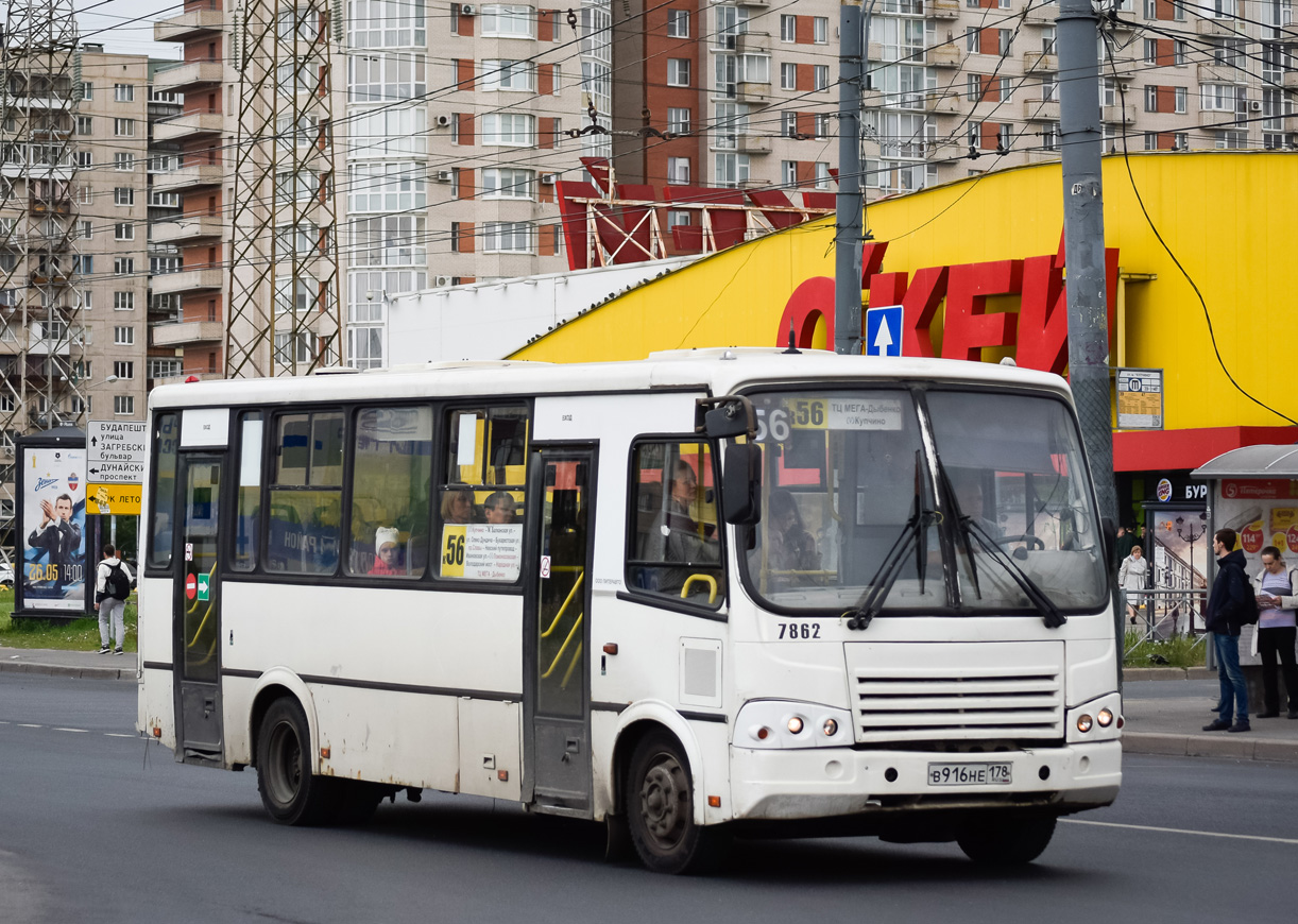 Санкт-Петербург, ПАЗ-320412-05 № 7862