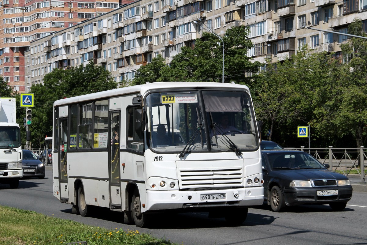 Санкт-Петербург, ПАЗ-320402-05 № 7912