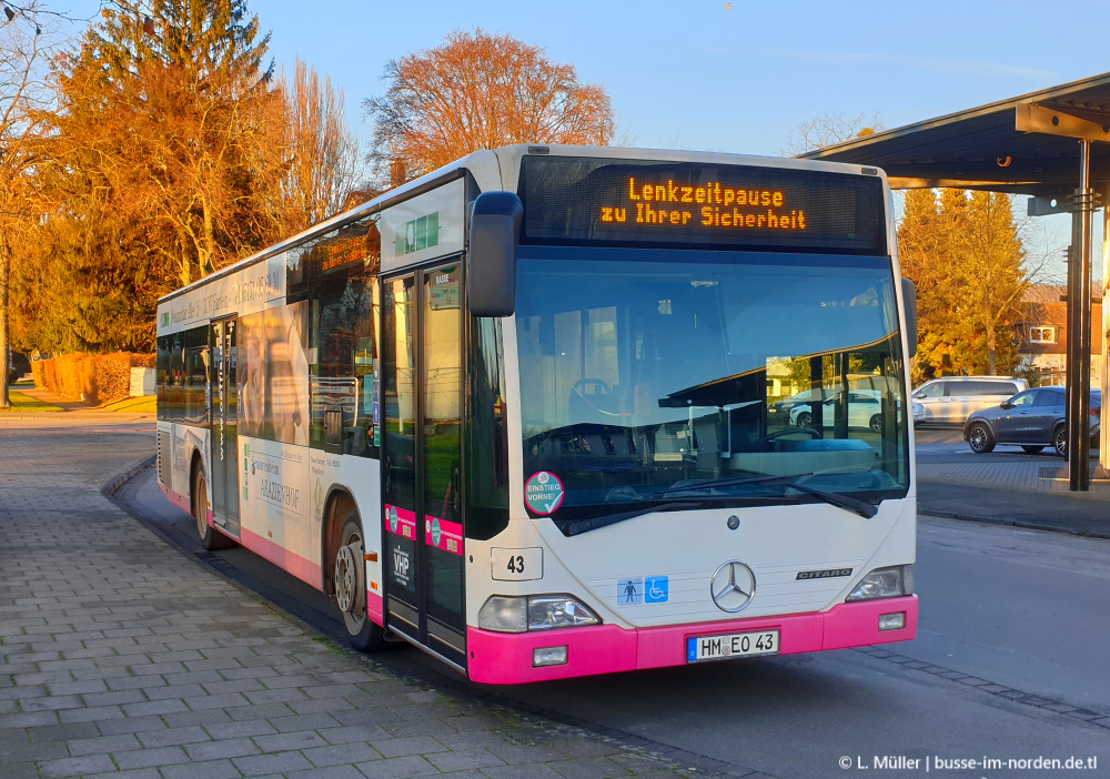 Lower Saxony, Mercedes-Benz O530 Citaro № 43