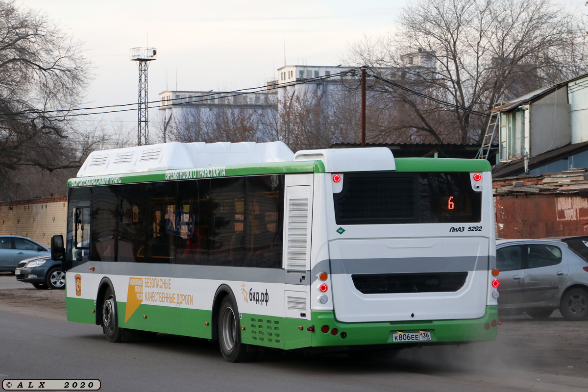 Воронежская область, ЛиАЗ-5292.67 (CNG) № К 806 ЕЕ 136