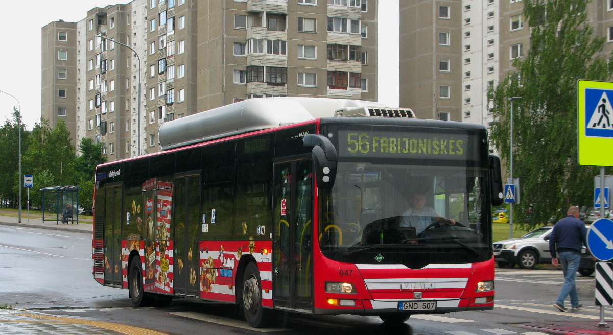 Литва, MAN A21 Lion's City NL273 CNG № 947