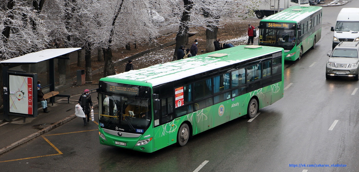 Алматы, Yutong ZK6118HGA № 523