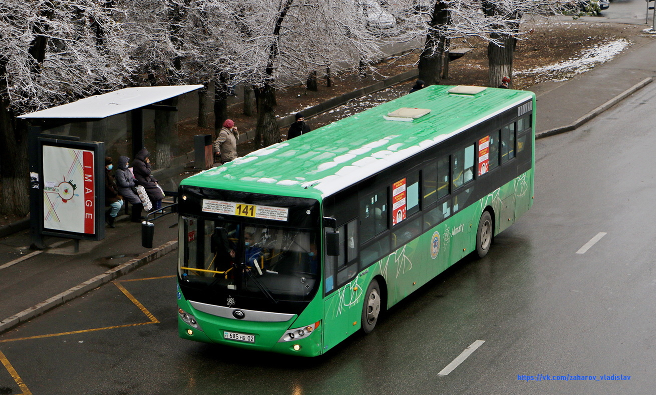 Алматы, Yutong ZK6118HGA № 685 HB 02