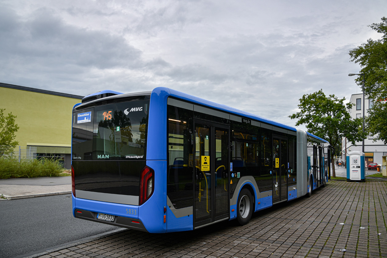 Бавария, MAN 18C Lion's City 18 NG330 EfficientHybrid № 5833