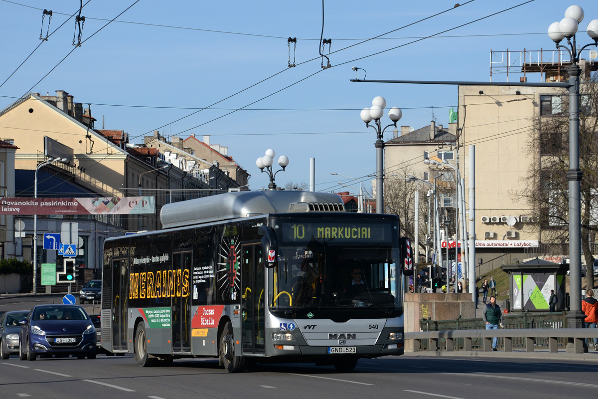 Литва, MAN A21 Lion's City NL273 CNG № 940