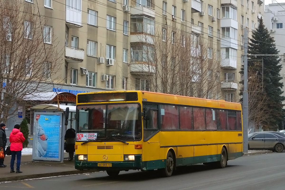 Саратовская область, Mercedes-Benz O407 № ВЕ 669 64 — Фото — Автобусный  транспорт