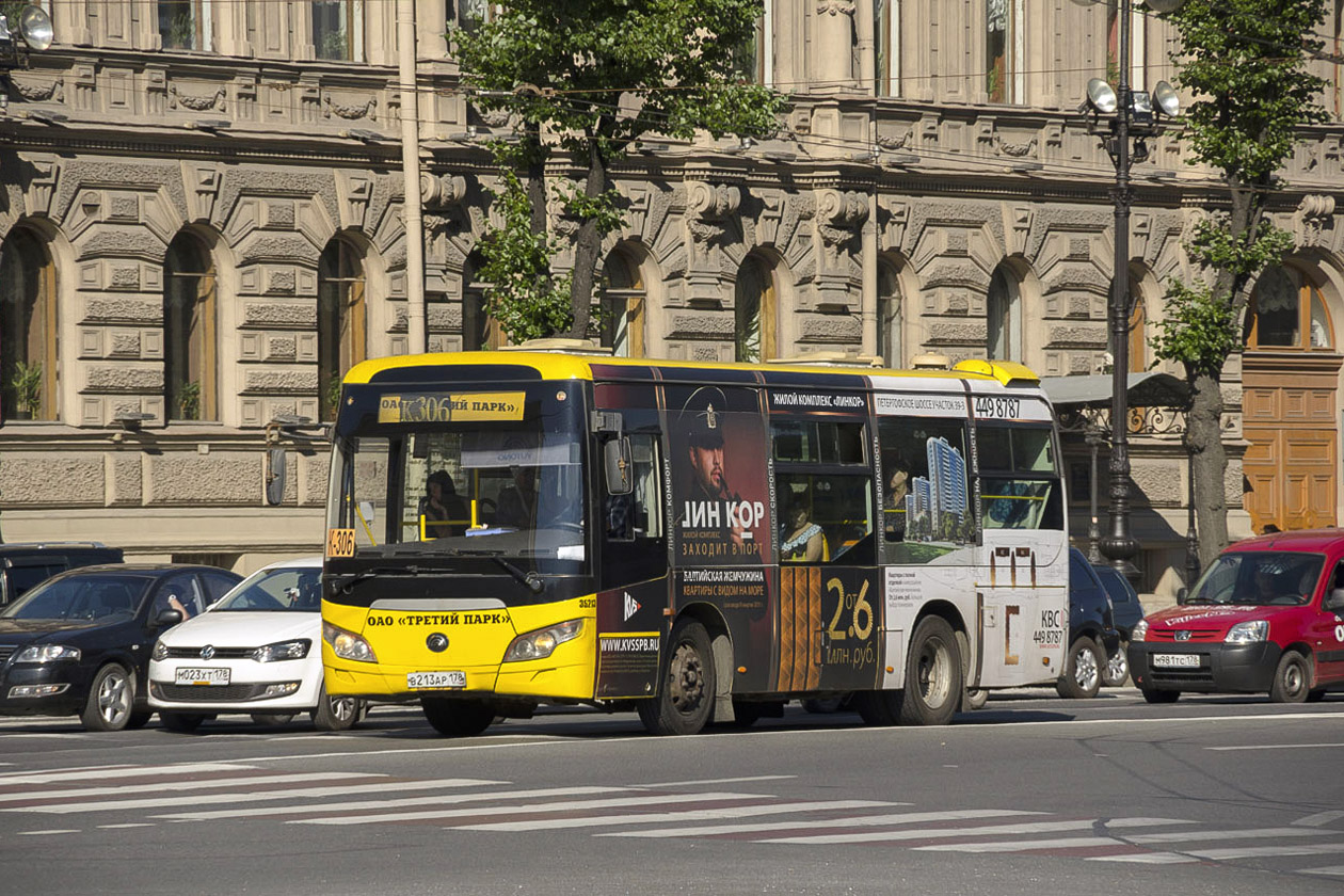 Санкт-Петербург, Yutong ZK6852HG № В 213 АР 178