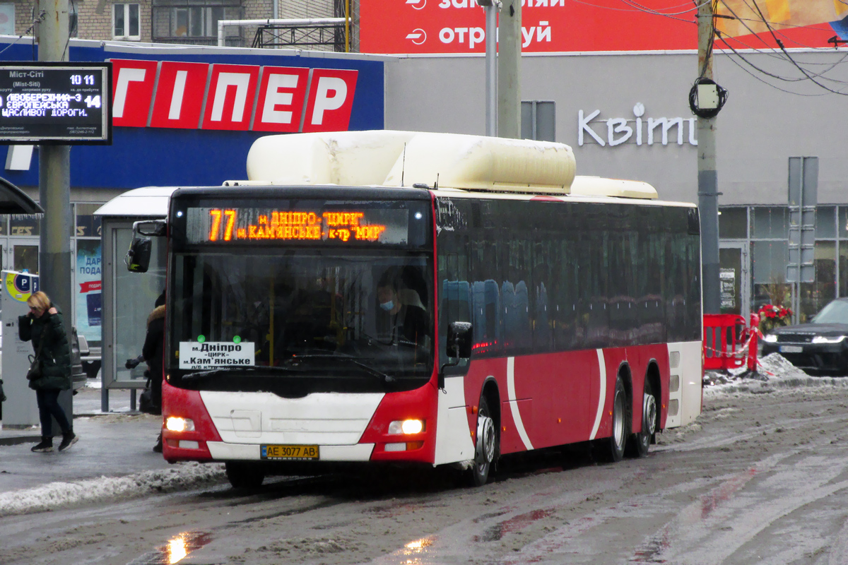 Днепрапятроўская вобласць, MAN A26 Lion's City LL NL313-15 CNG № AE 3077 AB