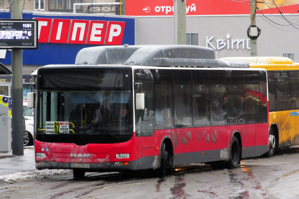 Днепропетровская область, MAN A21 Lion's City NL273 LPG № AE 6018 OH