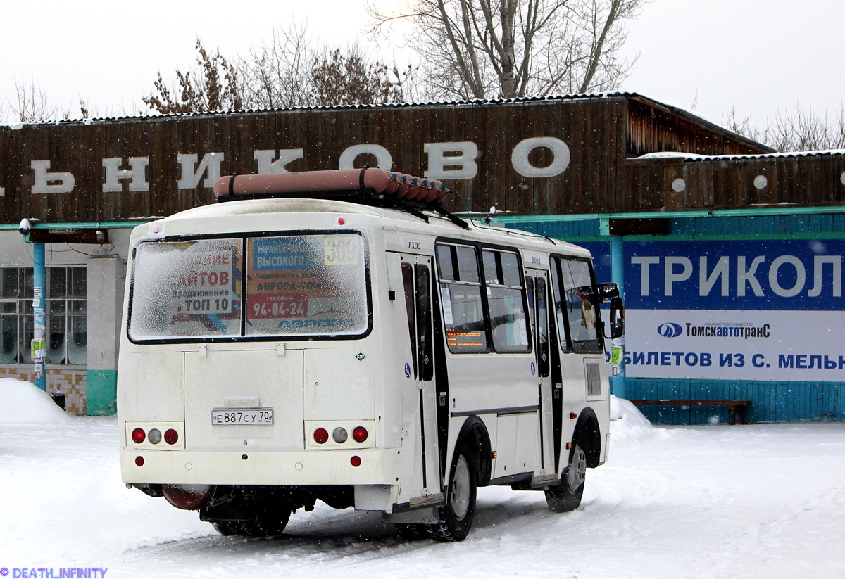 Томская область, ПАЗ-32054 № Е 887 СУ 70