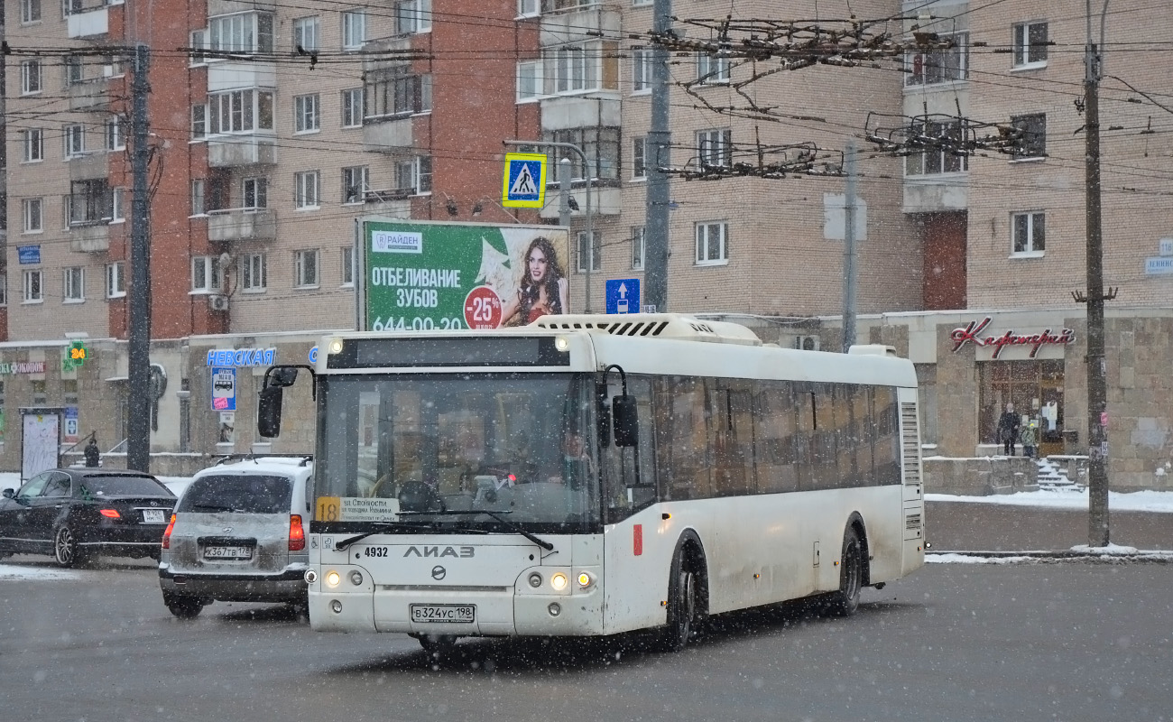 Санкт-Петербург, ЛиАЗ-5292.65 № 4932