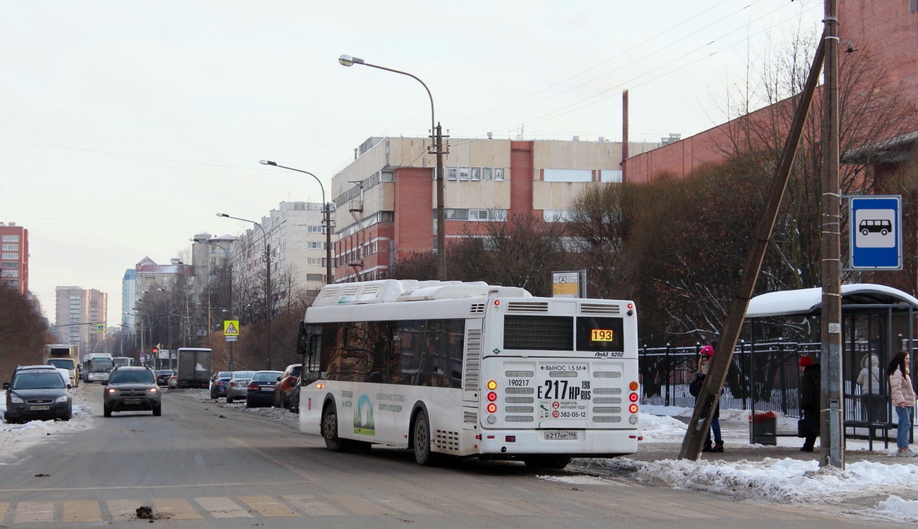 Санкт-Петербург, ЛиАЗ-5292.67 (CNG) № Е 217 НР 198