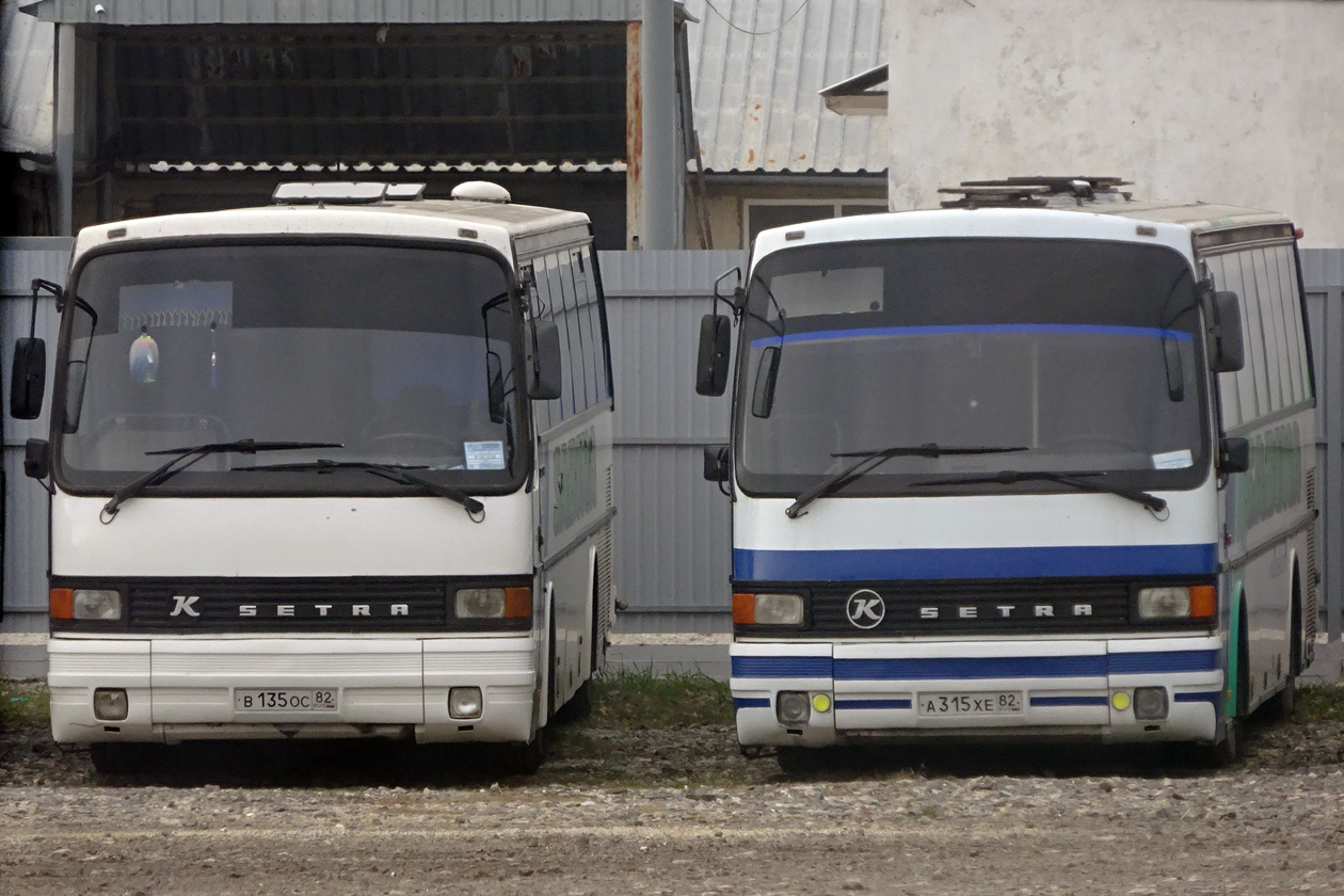 Республика Крым, Setra S215H (Spain) № В 135 ОС 82; Республика Крым, Setra S215HR-GT № А 315 ХЕ 82