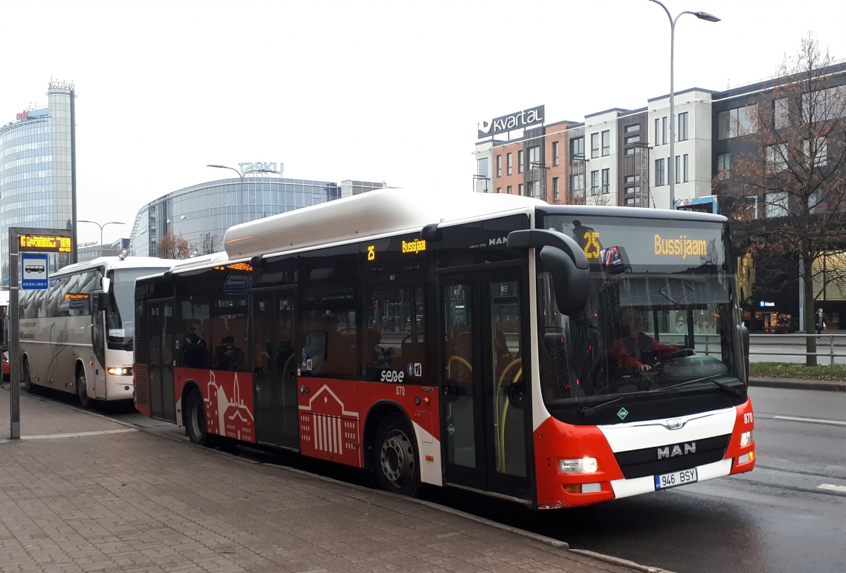 Эстония, MAN A21 Lion's City NL313 CNG № 870