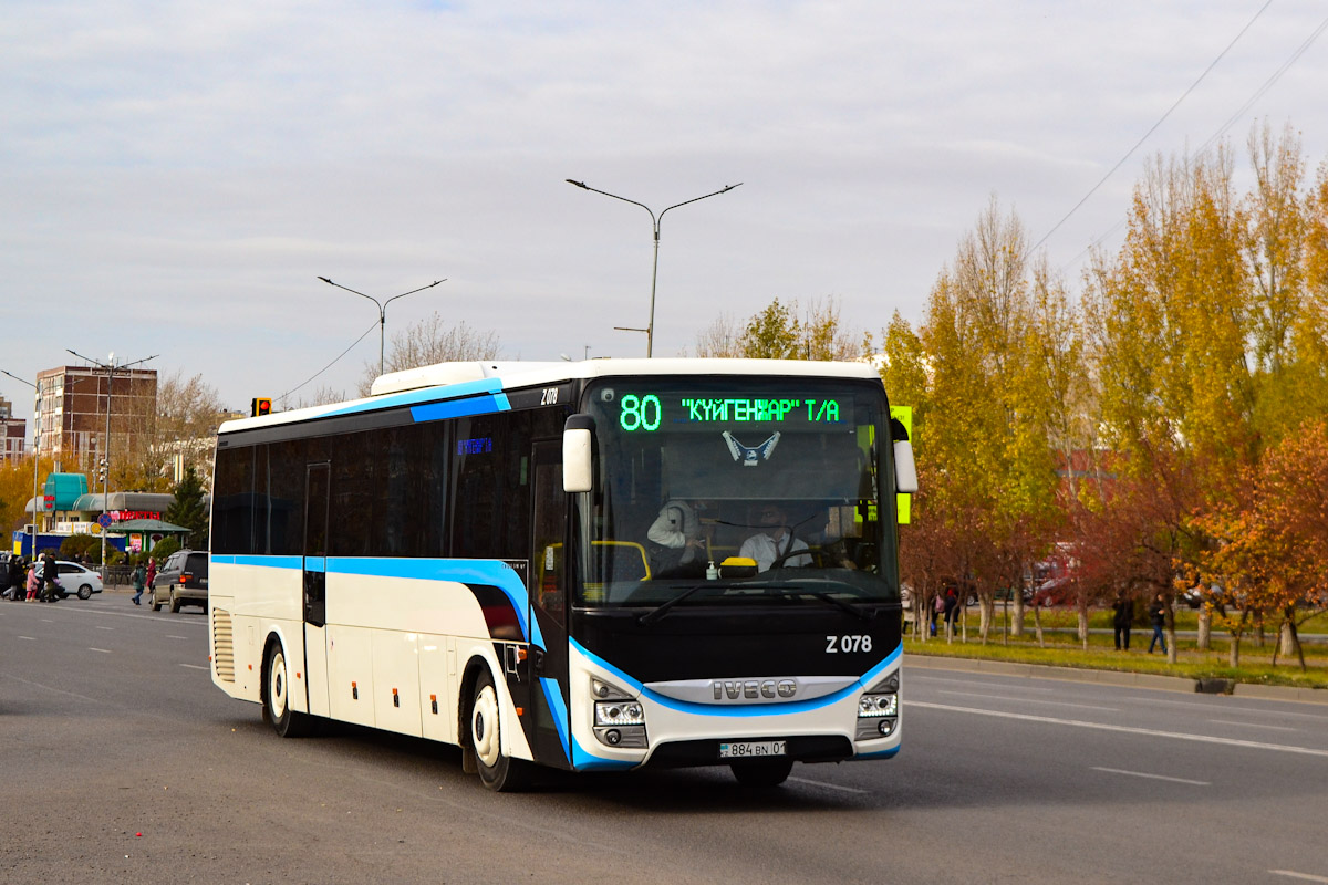 Астана, IVECO Crossway LINE 13M (СарыаркаАвтоПром) № Z078