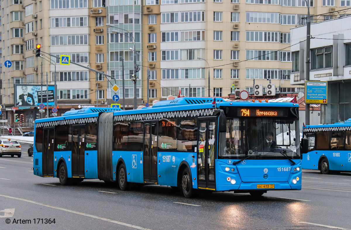 Moskau, LiAZ-6213.65 Nr. 151687