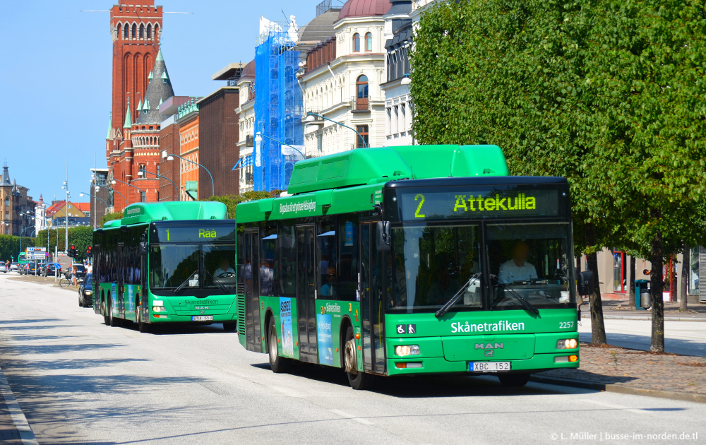 Švédsko, MAN A21 NL313 CNG č. 2257