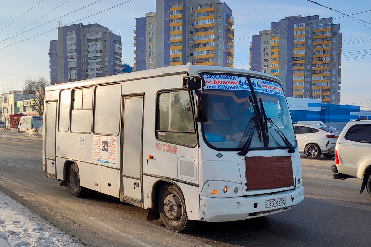 Омская область, ПАЗ-320302-08 № Т 687 СХ 55