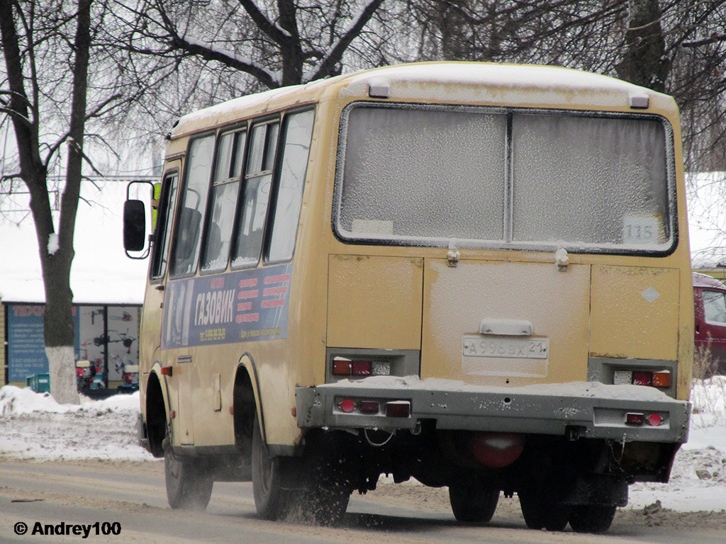 Чувашия, ПАЗ-32053 № А 996 ВХ 21