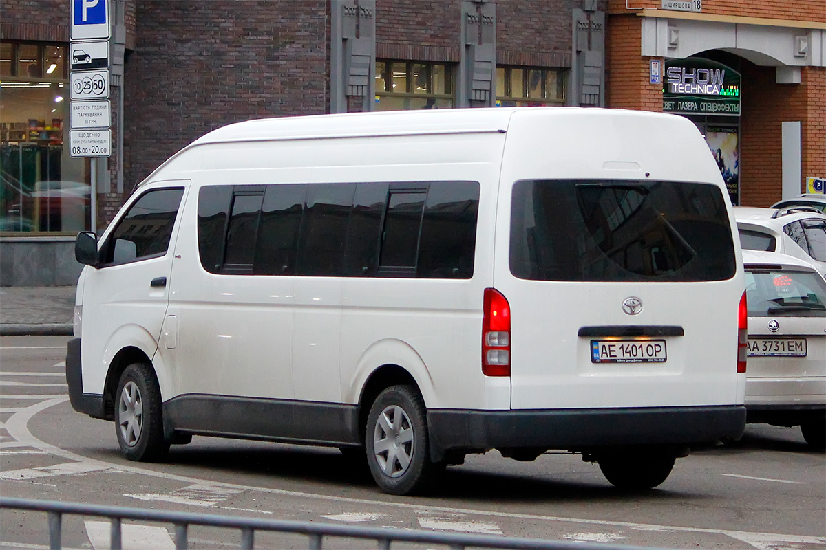 Днепропетровская область, Toyota HiAce KDH222L № AE 1401 OP