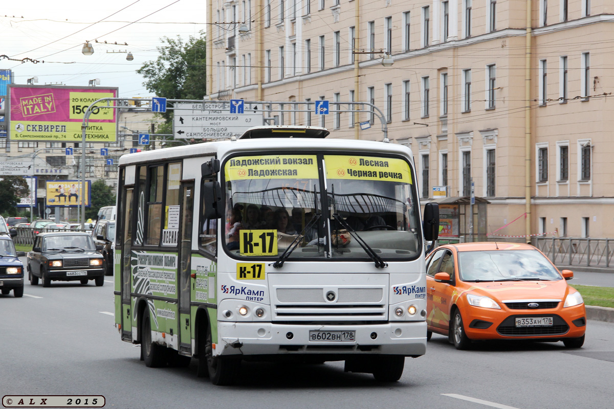 Санкт-Петербург, ПАЗ-320402-03 № В 602 ВН 178