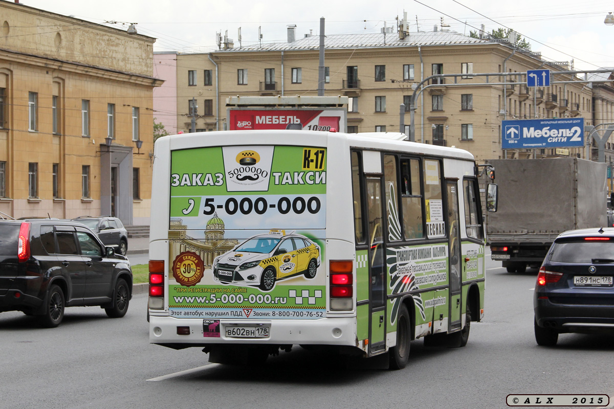 Санкт-Петербург, ПАЗ-320402-03 № В 602 ВН 178