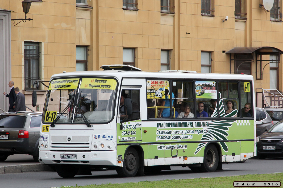 Санкт-Петербург, ПАЗ-320402-03 № В 602 ВН 178