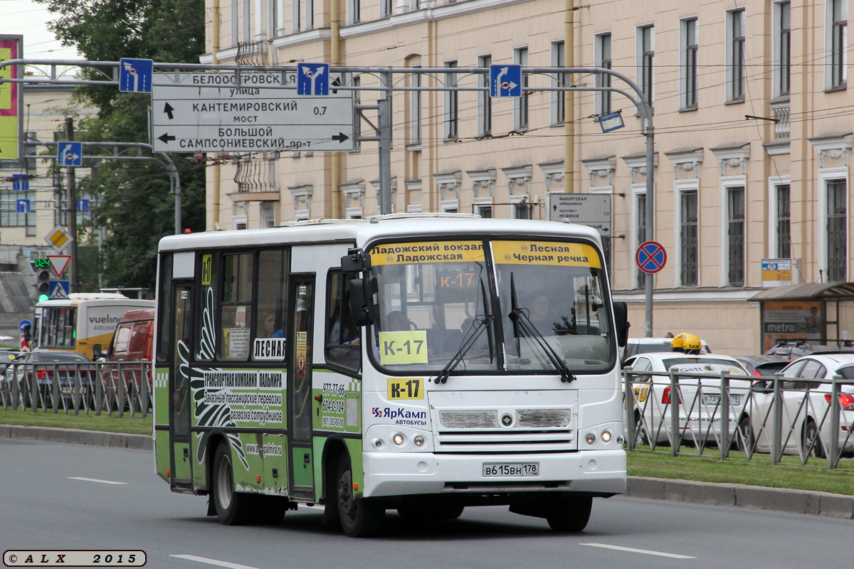 Санкт-Петербург, ПАЗ-320402-03 № В 615 ВН 178