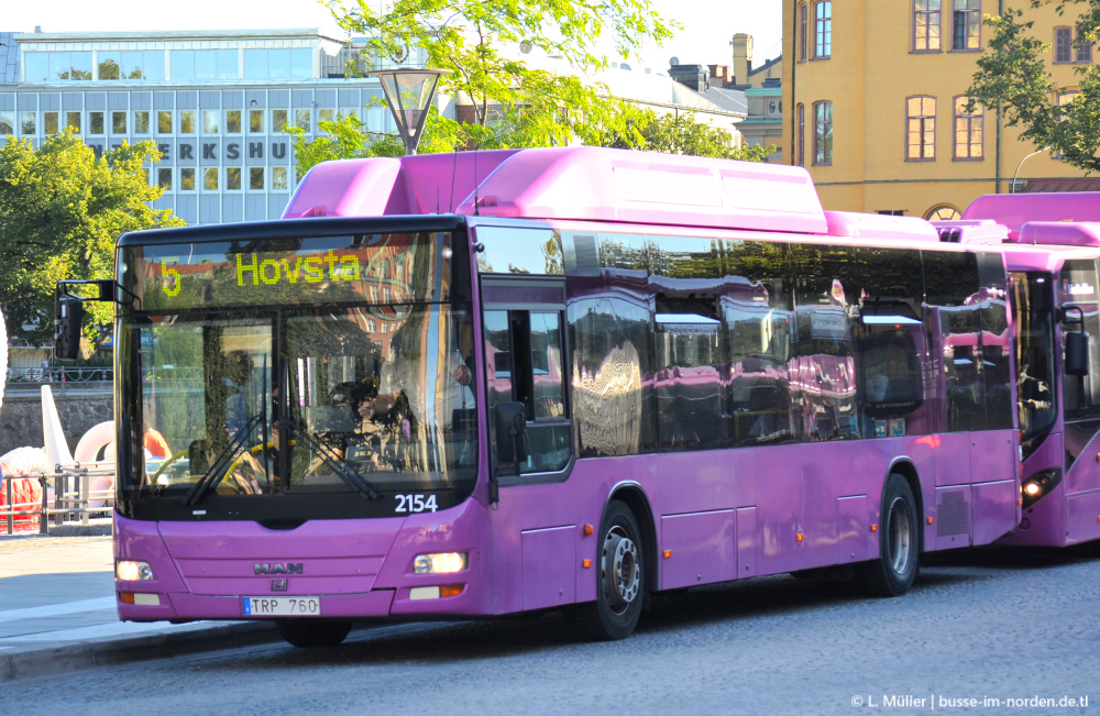 Швеция, MAN A21 Lion's City NL313 CNG № 2154