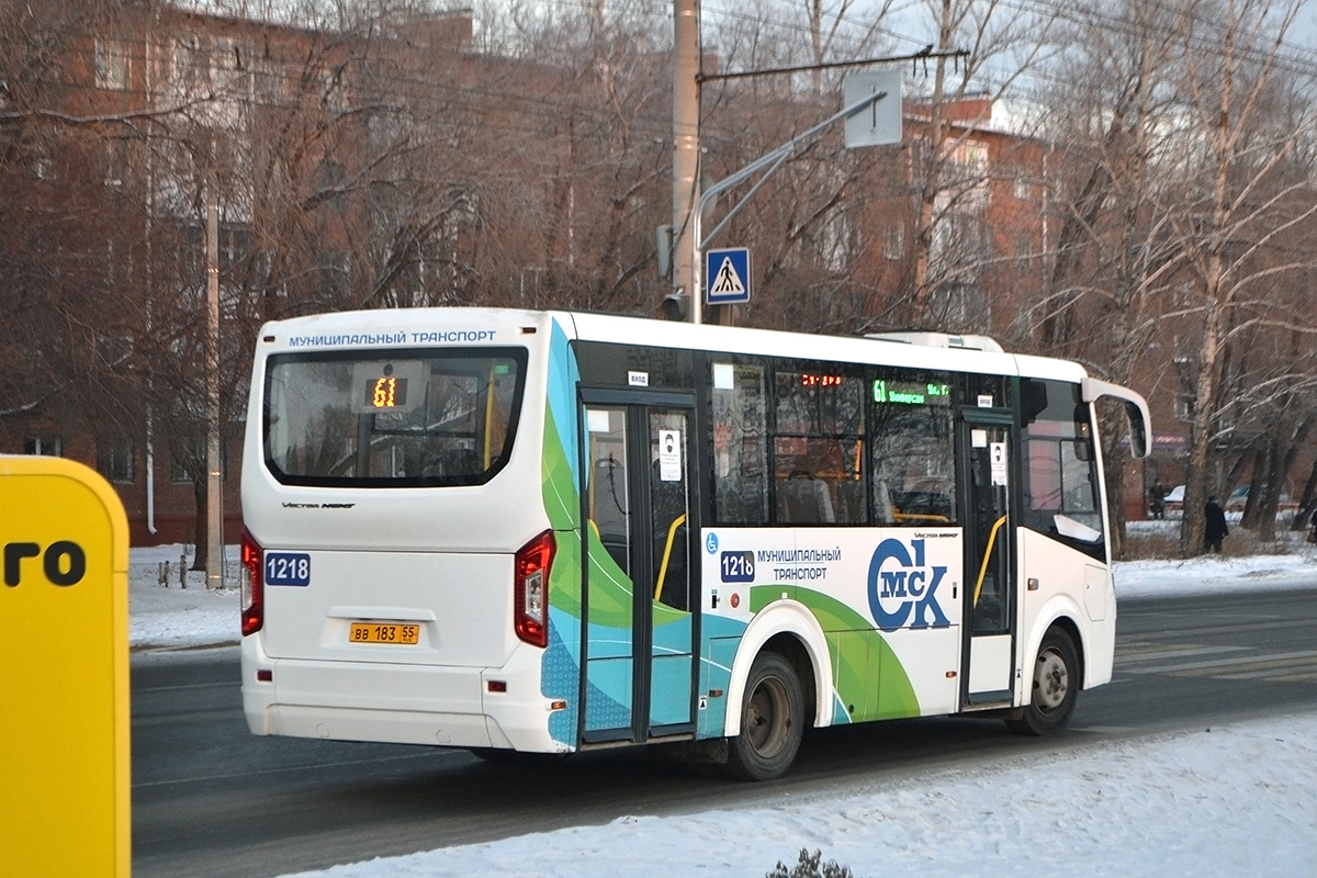 Omsk region, PAZ-320435-04 "Vector Next" # 1218