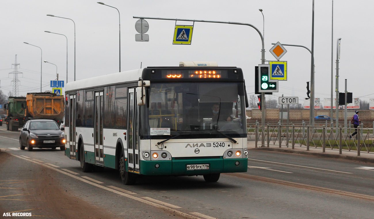 Санкт-Петербург, ЛиАЗ-5292.60 № 5240