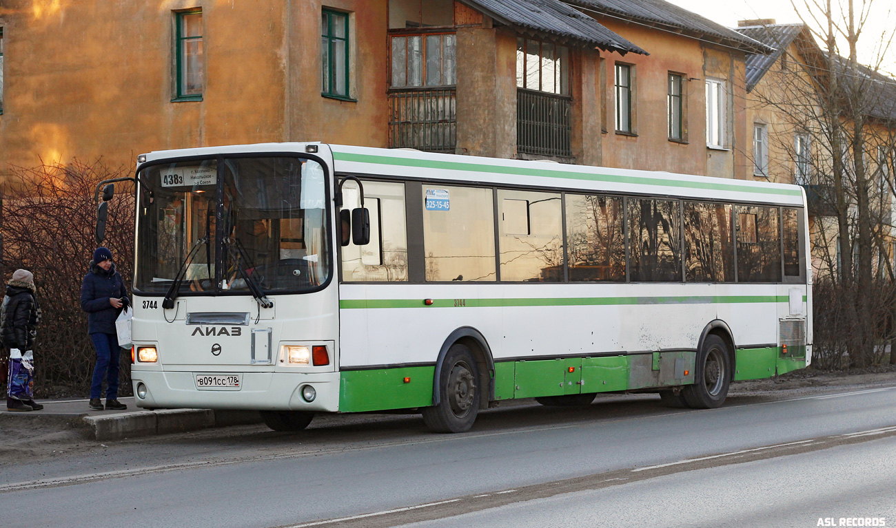 Санкт-Петербург, ЛиАЗ-5256.60 № 3744