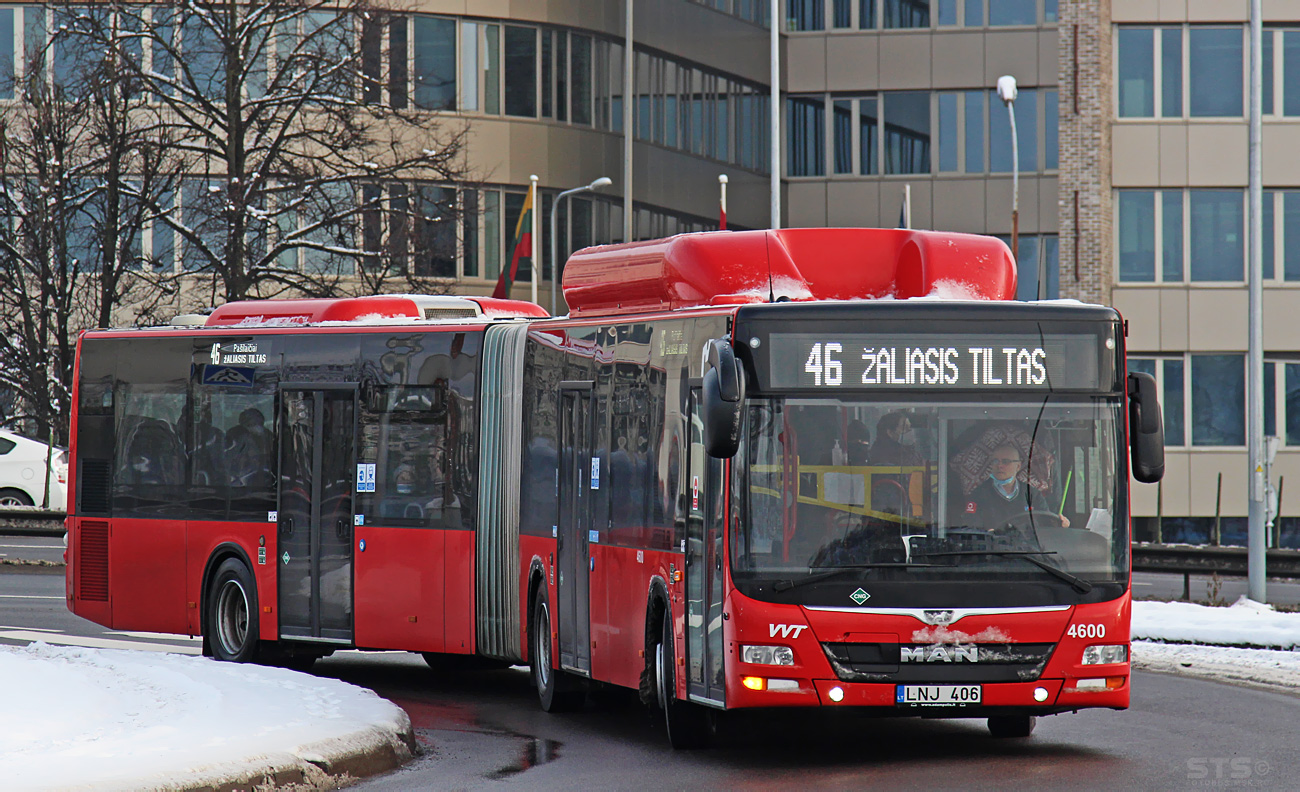 Литва, MAN A23 Lion's City G NG313 CNG № 4600