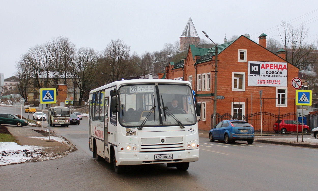 Смоленская область, ПАЗ-320302-11 № А 421 ВВ 67